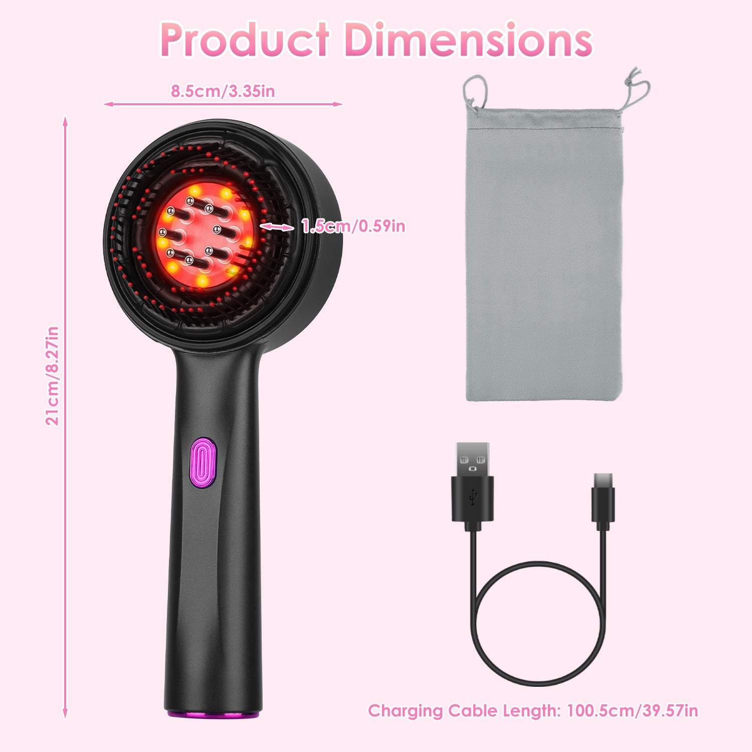 Smart 3-in-1 Scalp Massage Brush – Deep Care, Relaxation &amp; Nourishment